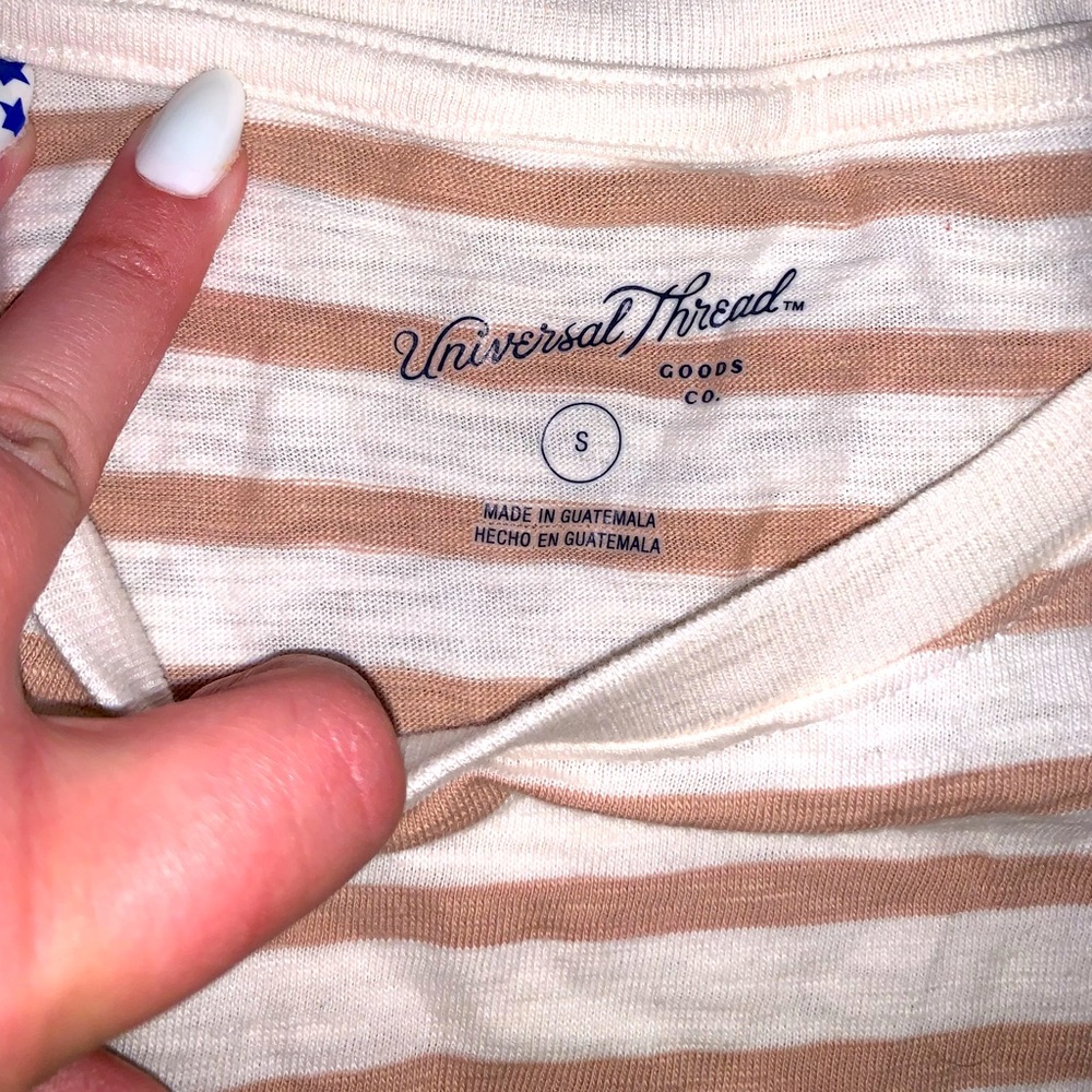 Universal Threads Stripe Short Sleeve TShirt Dress - Picture 4 of 8